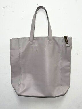 MAISON MARTIN MARGIELA Light Grey Leather Tote Bag S/S 2014